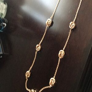 Gold forever 21 knot necklace